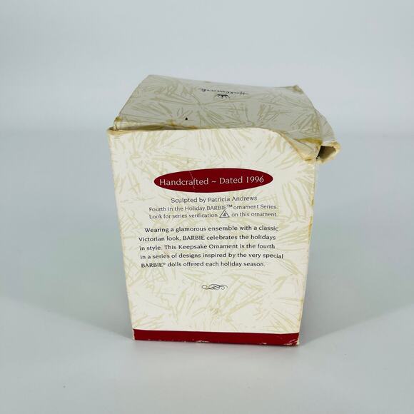 Hallmark 1996 Holiday Barbie Handcrafted Keepsake Ornament Collector's Series - Picture 12 of 15